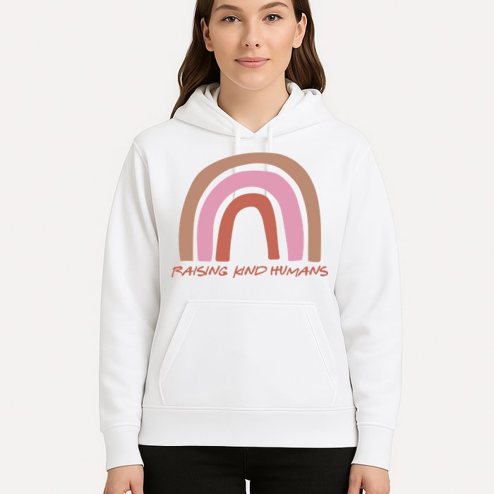Raising Kind Humans Rainbow Hoodie