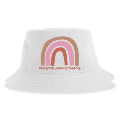 Raising Kind Humans Rainbow Sustainable Bucket Hat