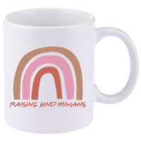 Raising Kind Humans Rainbow 11oz C Handle Ceramic Mug