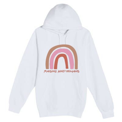 Raising Kind Humans Rainbow Premium Pullover Hoodie