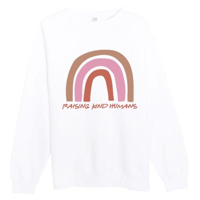 Raising Kind Humans Rainbow Premium Crewneck Sweatshirt