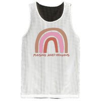 Raising Kind Humans Rainbow Mesh Reversible Basketball Jersey Tank