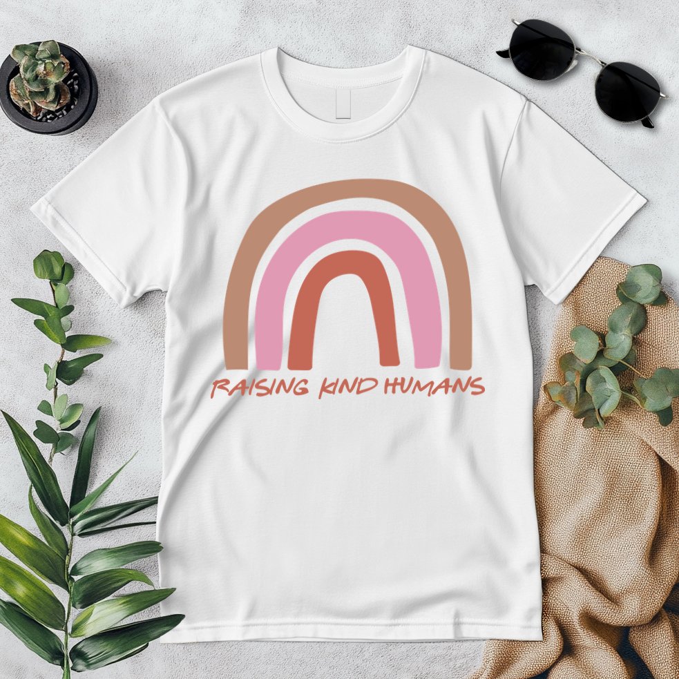 Raising Kind Humans Rainbow Premium T-Shirt
