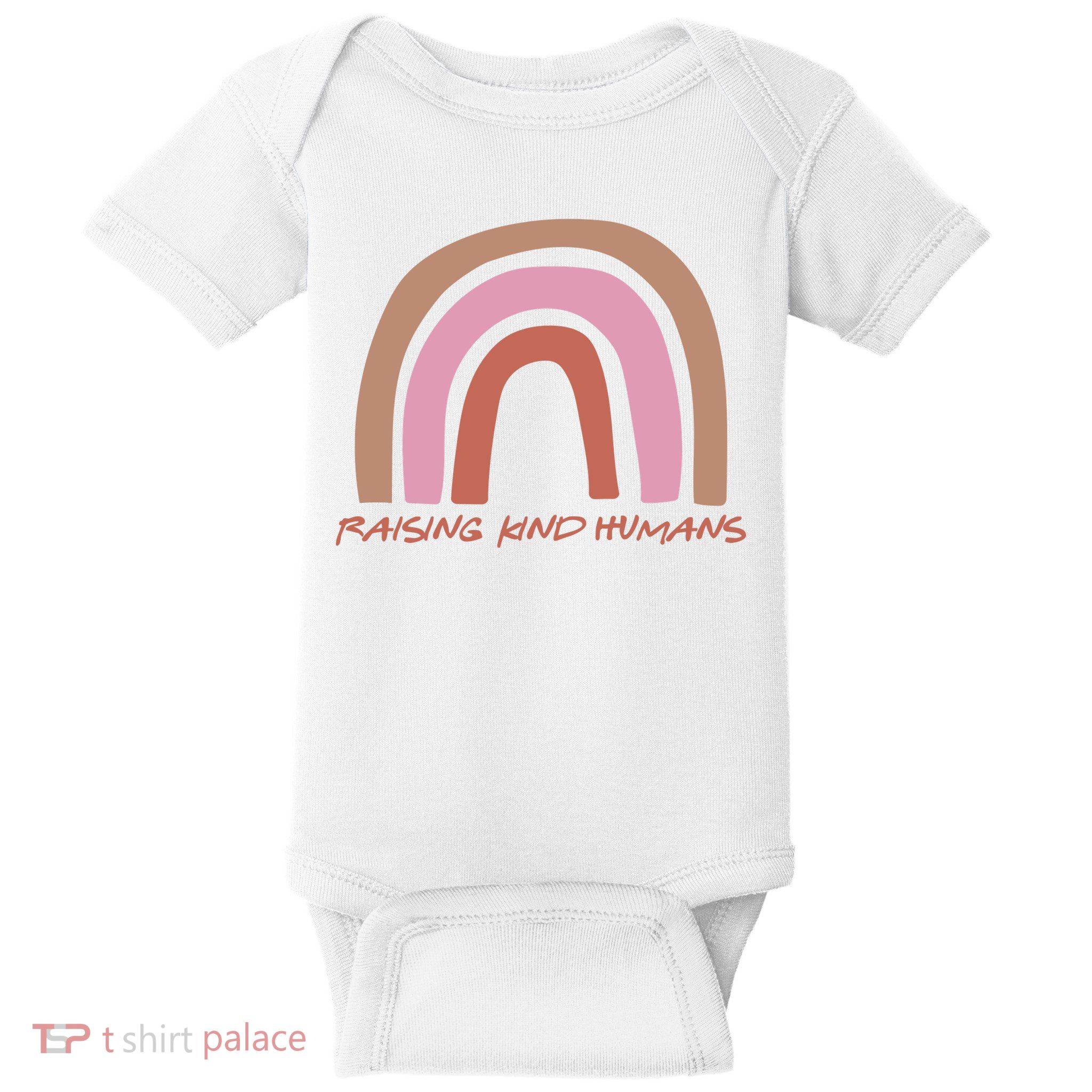 Raising Kind Humans Rainbow Baby Bodysuit