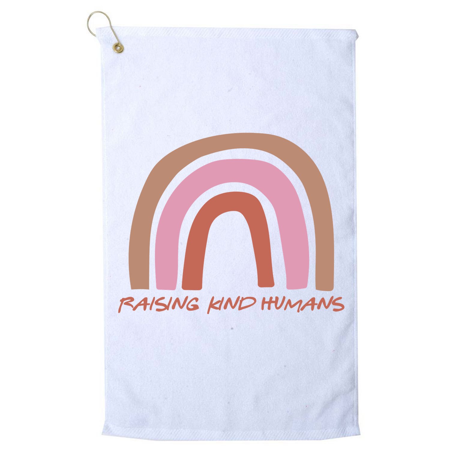 Raising Kind Humans Rainbow Golf Towel