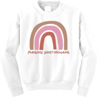 Raising Kind Humans Rainbow Kids Sweatshirt