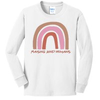 Raising Kind Humans Rainbow Kids Long Sleeve Shirt