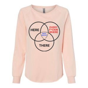 Roy Kent He Here He There He Is Every F*Ckin Where Womens California Wash Sweatshirt