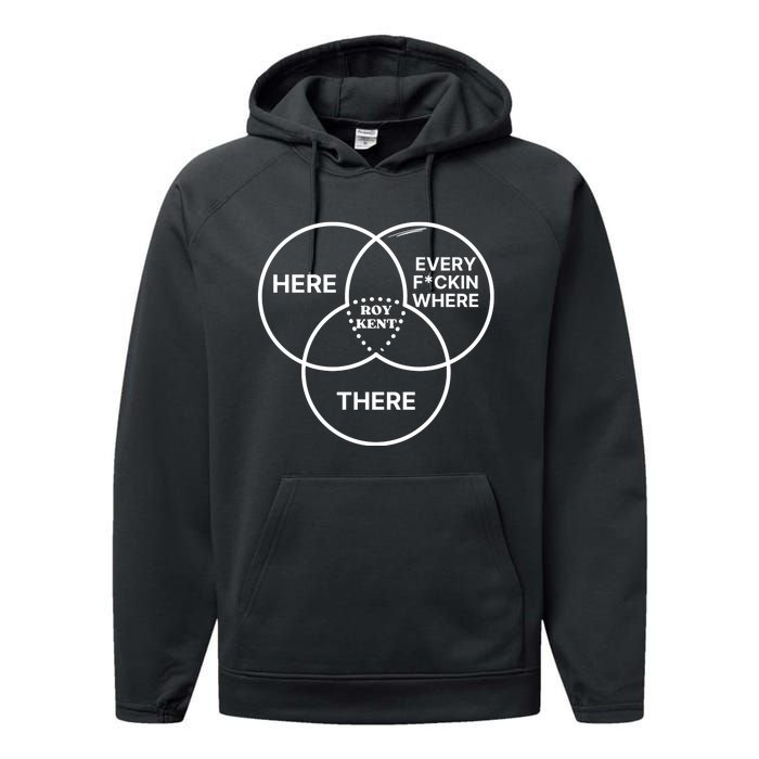 Roy Kent He Here He There He Is Every F*Ckin Where Performance Fleece Hoodie