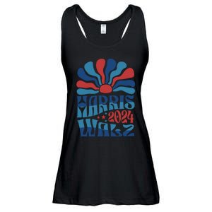 Retro Kamala Harris Walz 2024 Ladies Essential Flowy Tank