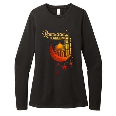 Ramadan Kareem Islamic Holiday Mosque Ramadan Great Gift Womens CVC Long Sleeve Shirt