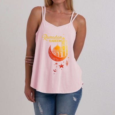 Ramadan Kareem Islamic Holiday Mosque Ramadan Great Gift Women's Strappy Tank