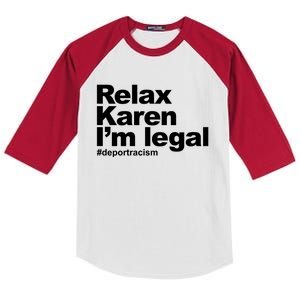 Relax Karen Im Legal Kids Colorblock Raglan Jersey