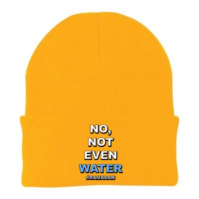 Ramadan Kareem Islamic Fasting No Not Even Water Funny Gift Knit Cap Winter Beanie