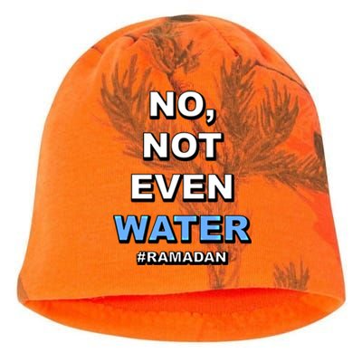 Ramadan Kareem Islamic Fasting No Not Even Water Funny Gift Kati - Camo Knit Beanie