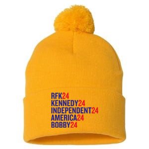 Rfk Kennedy Independent America Bobby 24 Pom Pom 12in Knit Beanie