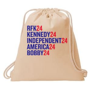 Rfk Kennedy Independent America Bobby 24 Drawstring Bag