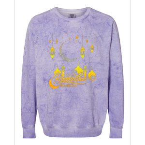 Ramadan Kareem Islamic Fasting Outfit Colorblast Crewneck Sweatshirt