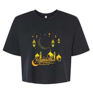 Ramadan Kareem Islamic Fasting Outfit Bella+Canvas Jersey Crop Tee