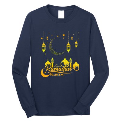 Ramadan Kareem Islamic Fasting Outfit Long Sleeve Shirt