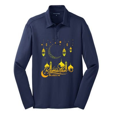 Ramadan Kareem Islamic Fasting Outfit Silk Touch Performance Long Sleeve Polo