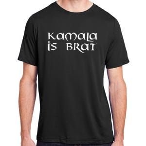 Retro Kamala Is Brat Funny Sarcastic 2024 Adult ChromaSoft Performance T-Shirt