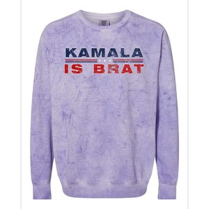 Retro Kamala Is Brat Funny Sarcastic 2024 Colorblast Crewneck Sweatshirt