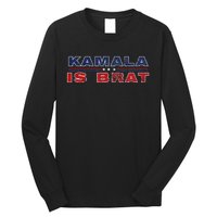 Retro Kamala Is Brat Funny Sarcastic 2024 Long Sleeve Shirt