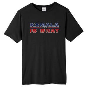 Retro Kamala Is Brat Funny Sarcastic 2024 Tall Fusion ChromaSoft Performance T-Shirt