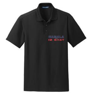 Retro Kamala Is Brat Funny Sarcastic 2024 Dry Zone Grid Polo