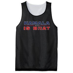 Retro Kamala Is Brat Funny Sarcastic 2024 Mesh Reversible Basketball Jersey Tank