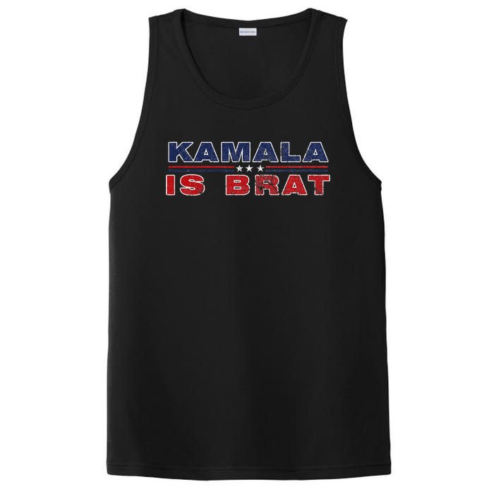 Retro Kamala Is Brat Funny Sarcastic 2024 PosiCharge Competitor Tank