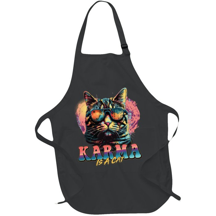 Retro Karma Is A Cat Apron