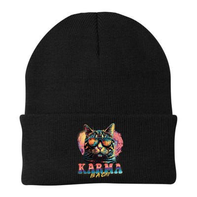 Retro Karma Is A Cat Beanie