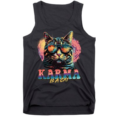 Retro Karma Is A Cat Tank Top