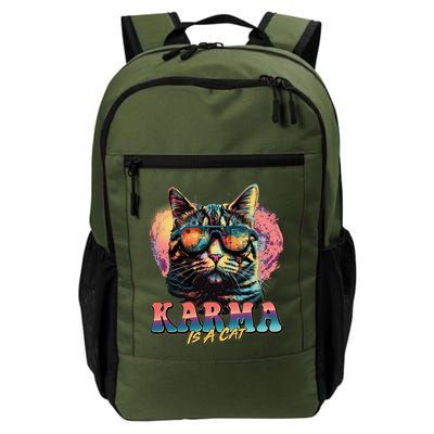Retro Karma Is A Cat Backpack