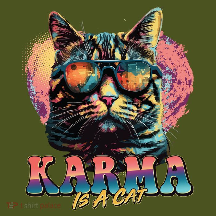 Retro Karma Is A Cat Sustainable Beanie