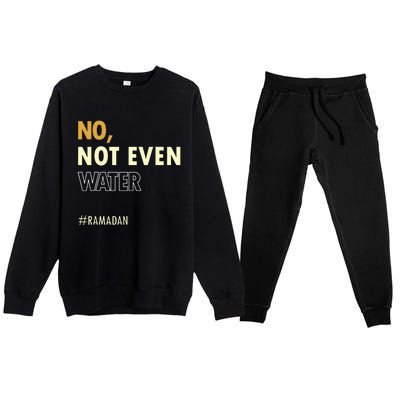 Ramadan Kareem Islamic Fasting Outfit Premium Crewneck Sweatsuit Set