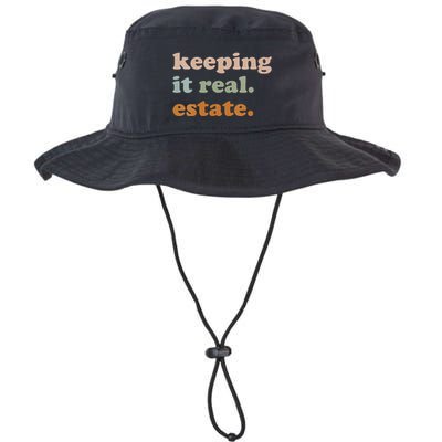 Retro Keeping It Real Estate Broker Agent Seller Realtor Bucket Hat