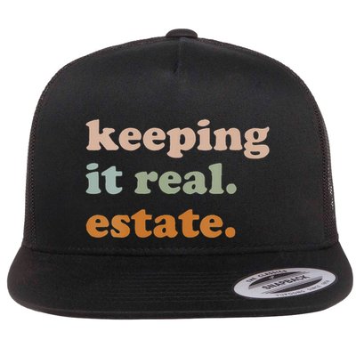 Retro Keeping It Real Estate Broker Agent Seller Realtor Flatbill Hat