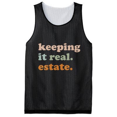 Retro Keeping It Real Estate Broker Agent Seller Realtor Mesh Reversible Basketball Jersey Tank