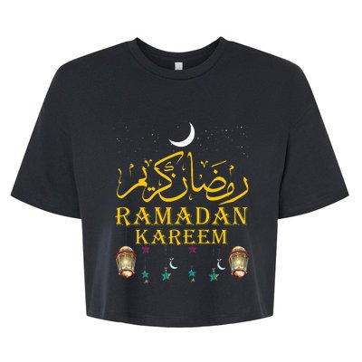 Ramadan Kareem Islamic Fasting Outfit Bella+Canvas Jersey Crop Tee