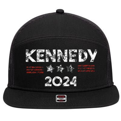 Robert Kennedy Jr 2024 President Retro Vintage Elections 7 Panel Mesh Trucker Snapback Hat