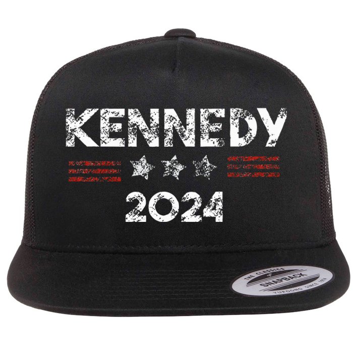 Robert Kennedy Jr 2024 President Retro Vintage Elections Flat Bill Trucker Hat