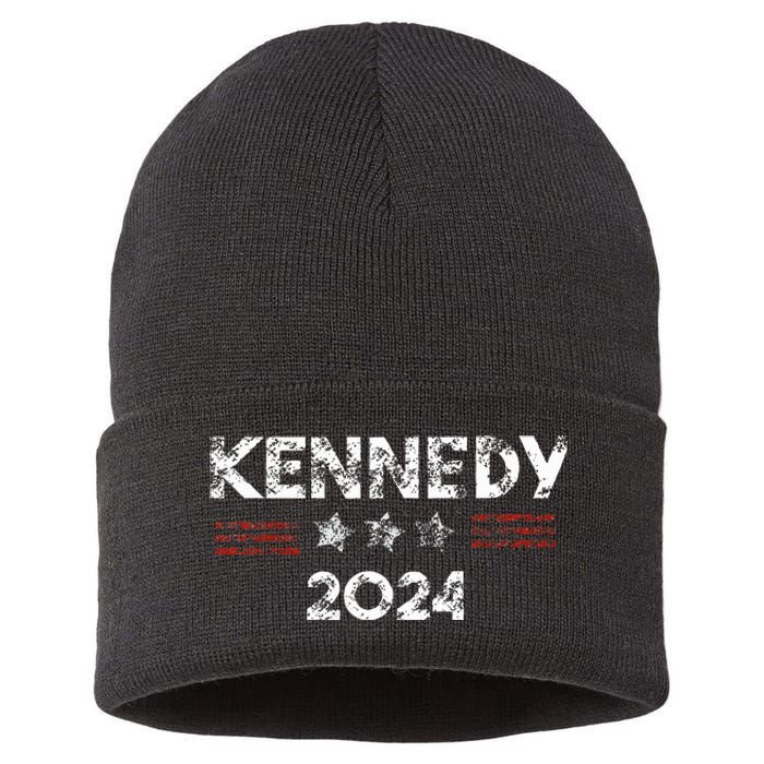 Robert Kennedy Jr 2024 President Retro Vintage Elections Sustainable Knit Beanie