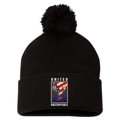 Robert Kennedy Jr Trump United Unstoppable Pom Pom 12in Knit Beanie