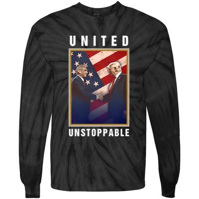 Robert Kennedy Jr Trump United Unstoppable Tie-Dye Long Sleeve Shirt