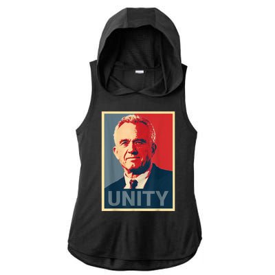 Robert Kennedy Jr. Rfk Jr For Trump Unity 2024 Obama Poster Ladies PosiCharge Tri-Blend Wicking Draft Hoodie Tank