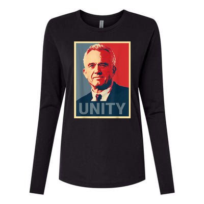 Robert Kennedy Jr. Rfk Jr For Trump Unity 2024 Obama Poster Womens Cotton Relaxed Long Sleeve T-Shirt