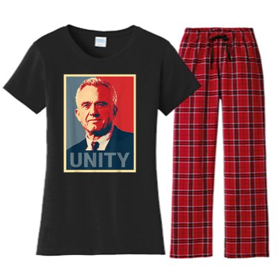 Robert Kennedy Jr. Rfk Jr For Trump Unity 2024 Obama Poster Women's Flannel Pajama Set